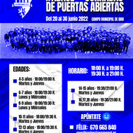 Jornada de Puertas Abiertas Ourense CF 2022 niños y niñas de 4 a 18 años