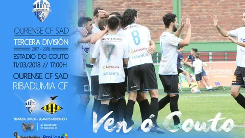 Ourense CF Vs. Racing Club Villalbés Sábado 24 de marzo a las 17:15 horas