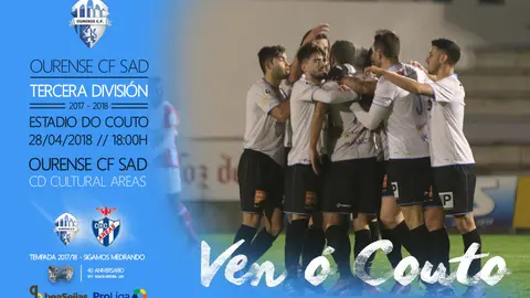 Ourense CF Vs. Racing Club Villalbés Sábado 24 de marzo a las 17:15 horas