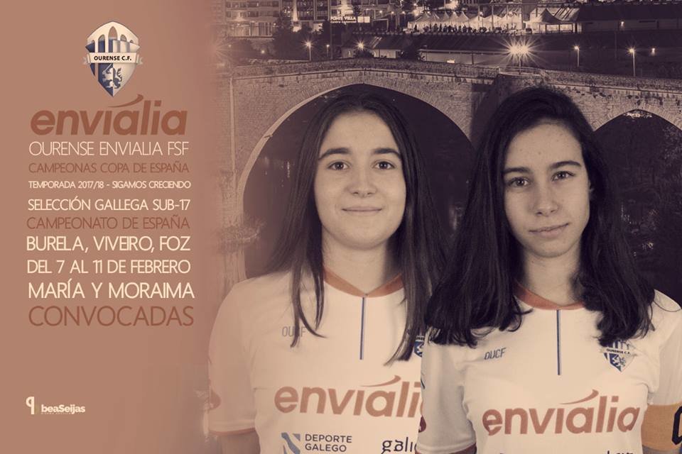 María y Moraima en el campeonato de España Sub 17 de FSF