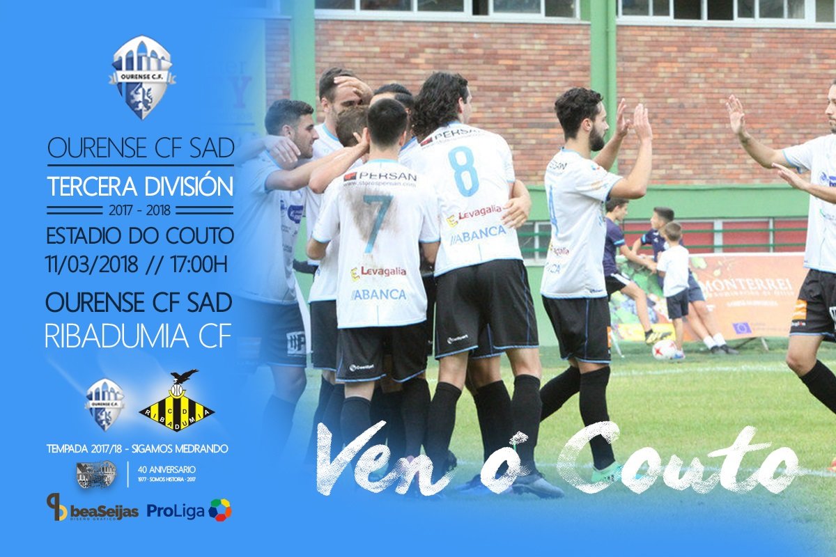 Ourense CF Vs. CD Ribadumia jornada 29 Tercera División domingo 11 de marzo