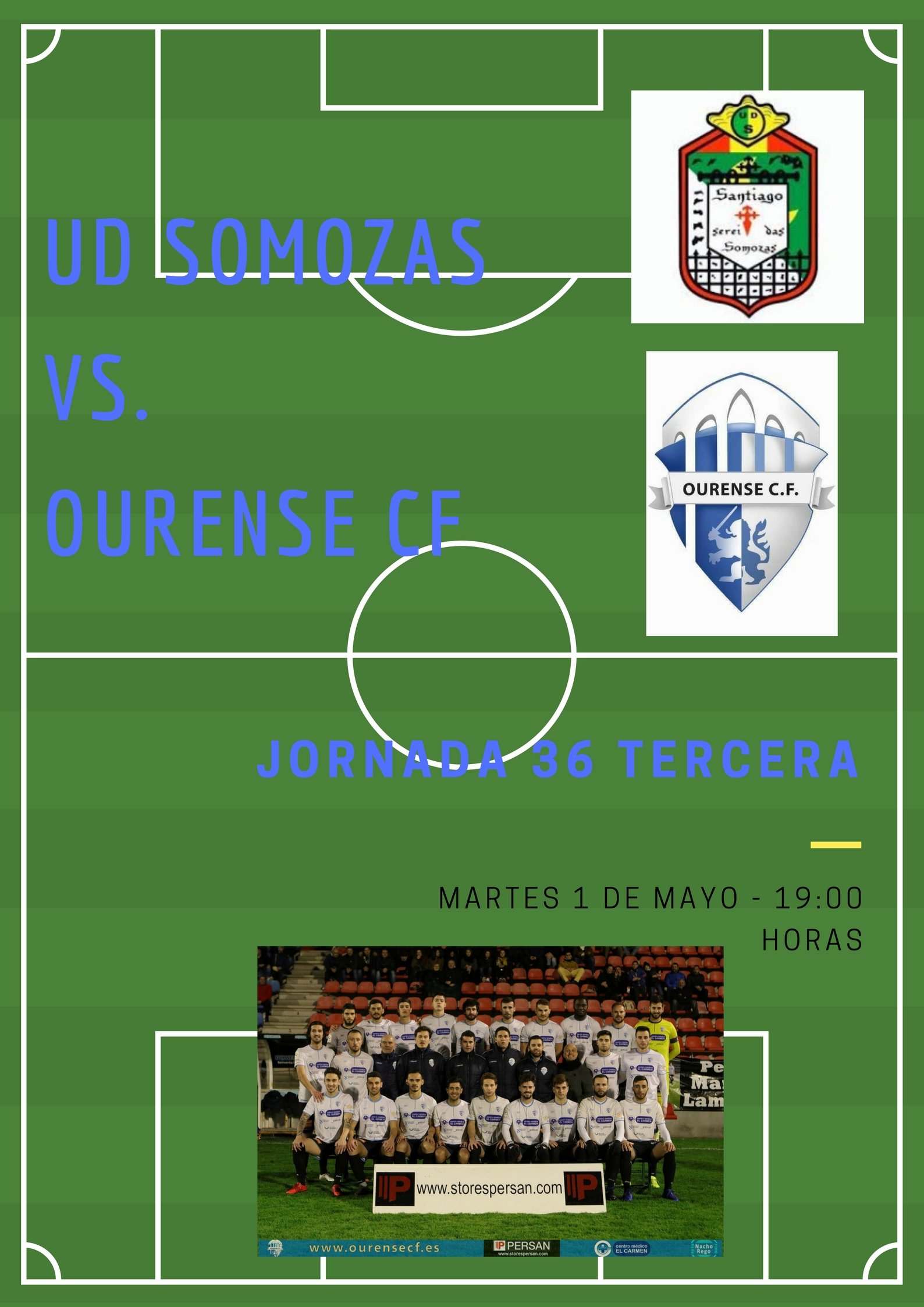 UD Somozas Vs. Ourense CF jornada 36 Tercera Galicia