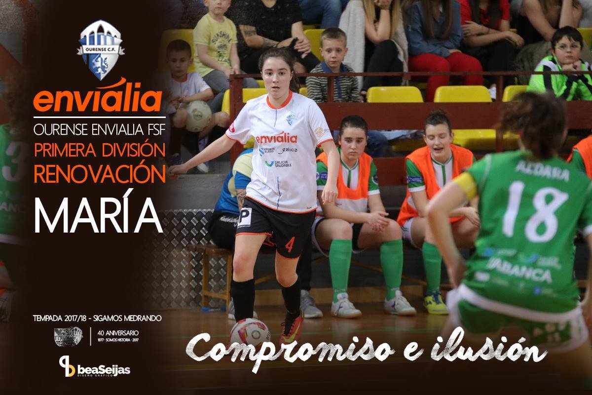 María jugará en el primer equipo del Ourense Envialia FSF