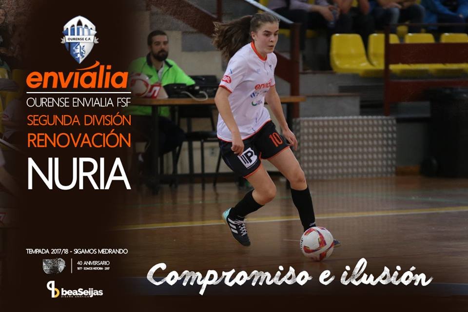 Nuria sigue con nosotros en equipo de segunda división Fútbol Sala Femenino - Futbol Sala - Ourense de Fútbol - Ourense CF