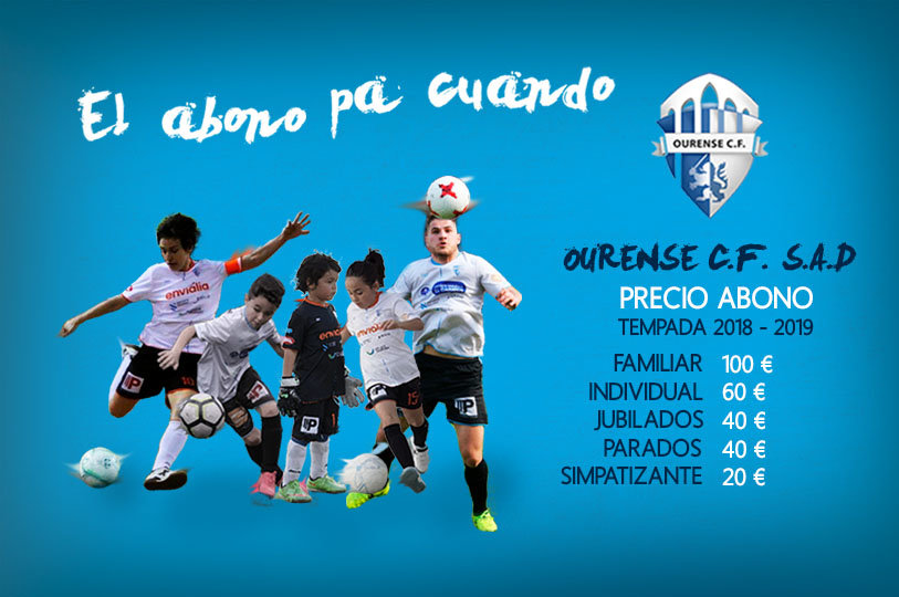 Campaña de Abonados del Ourense CF para la temporada 2018-2019