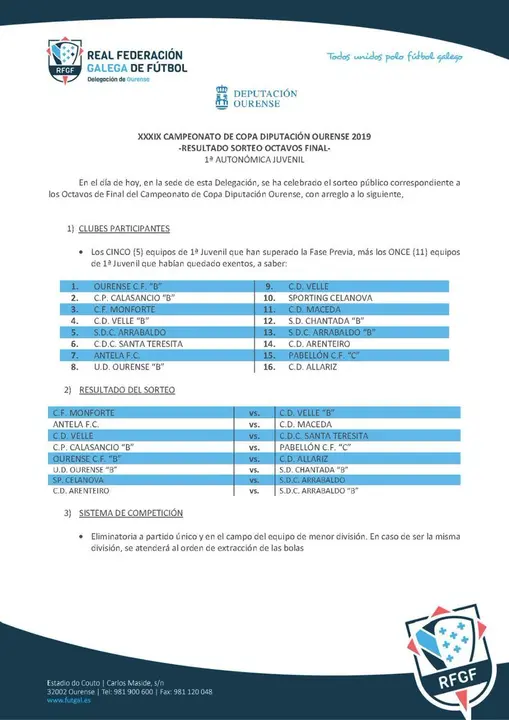 copa diputacion juvenil octavos