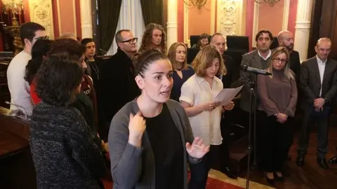 Ourense.8-03-2016. Conmemoraci&oacute;n do D&iacute;a da Muller Traballadora. Paz
