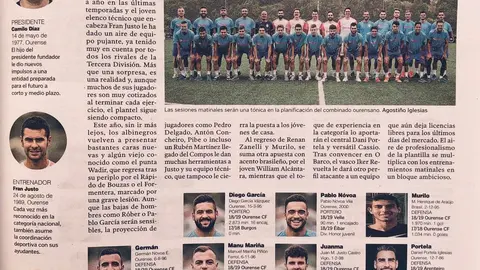 OURENSE CF LA VOZ DE GALICIA