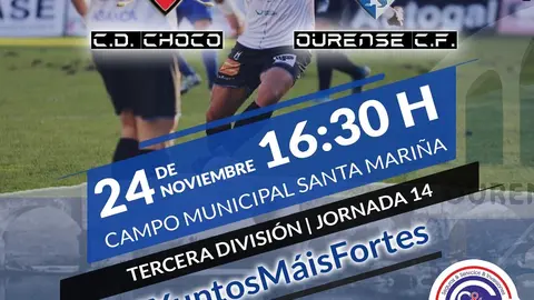 CARTEL J14 CD Choco Ourense CF