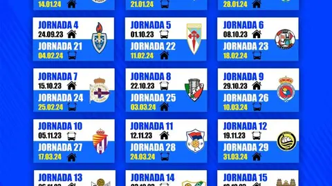 calendario Ourense CF temporada 2023 2024