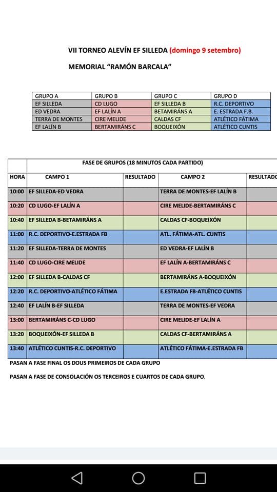 Torneo Alevín Silleda 2018