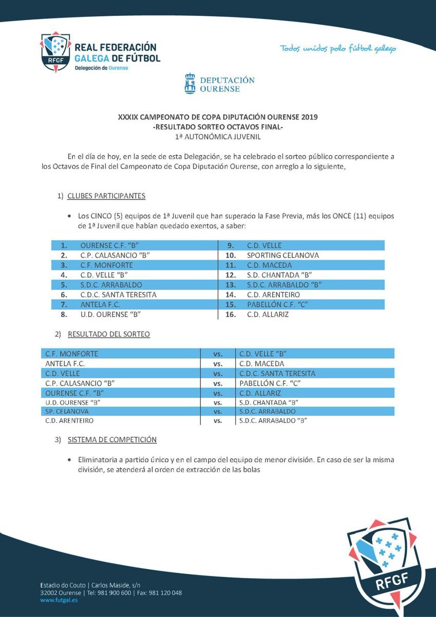 copa diputacion juvenil octavos