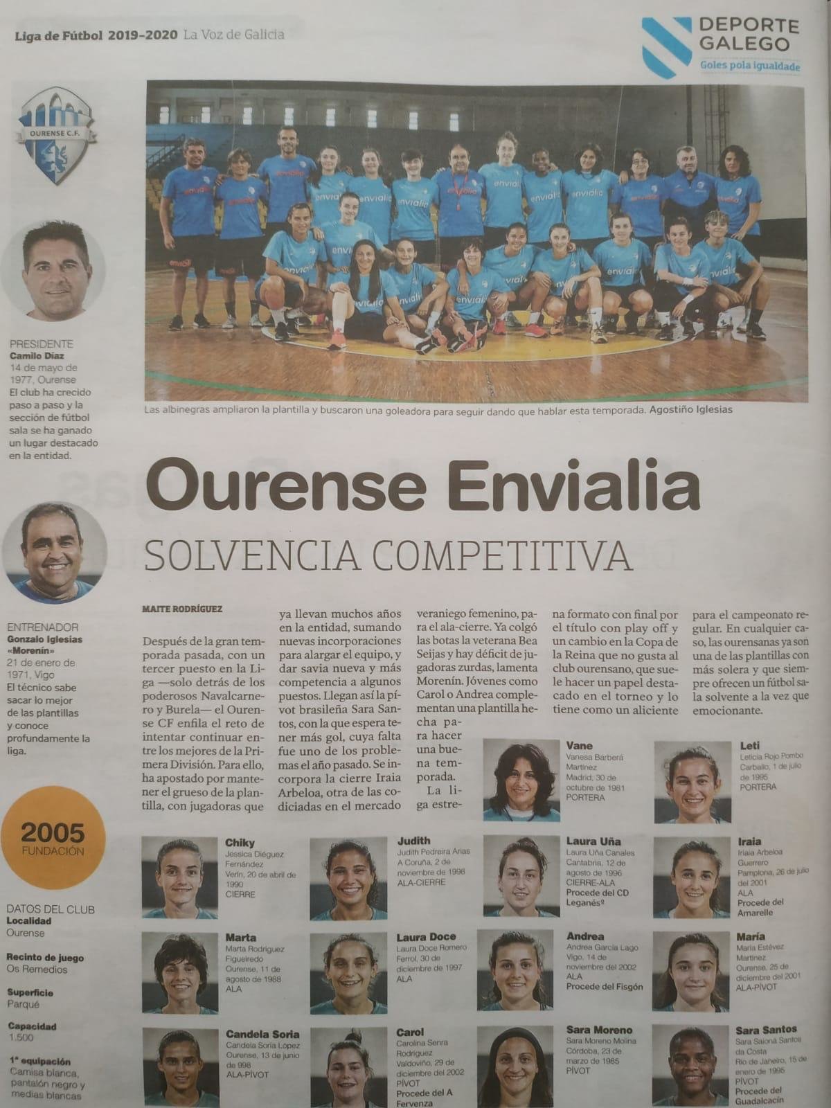 Ourense Envialia FSF La Voz de Galicia