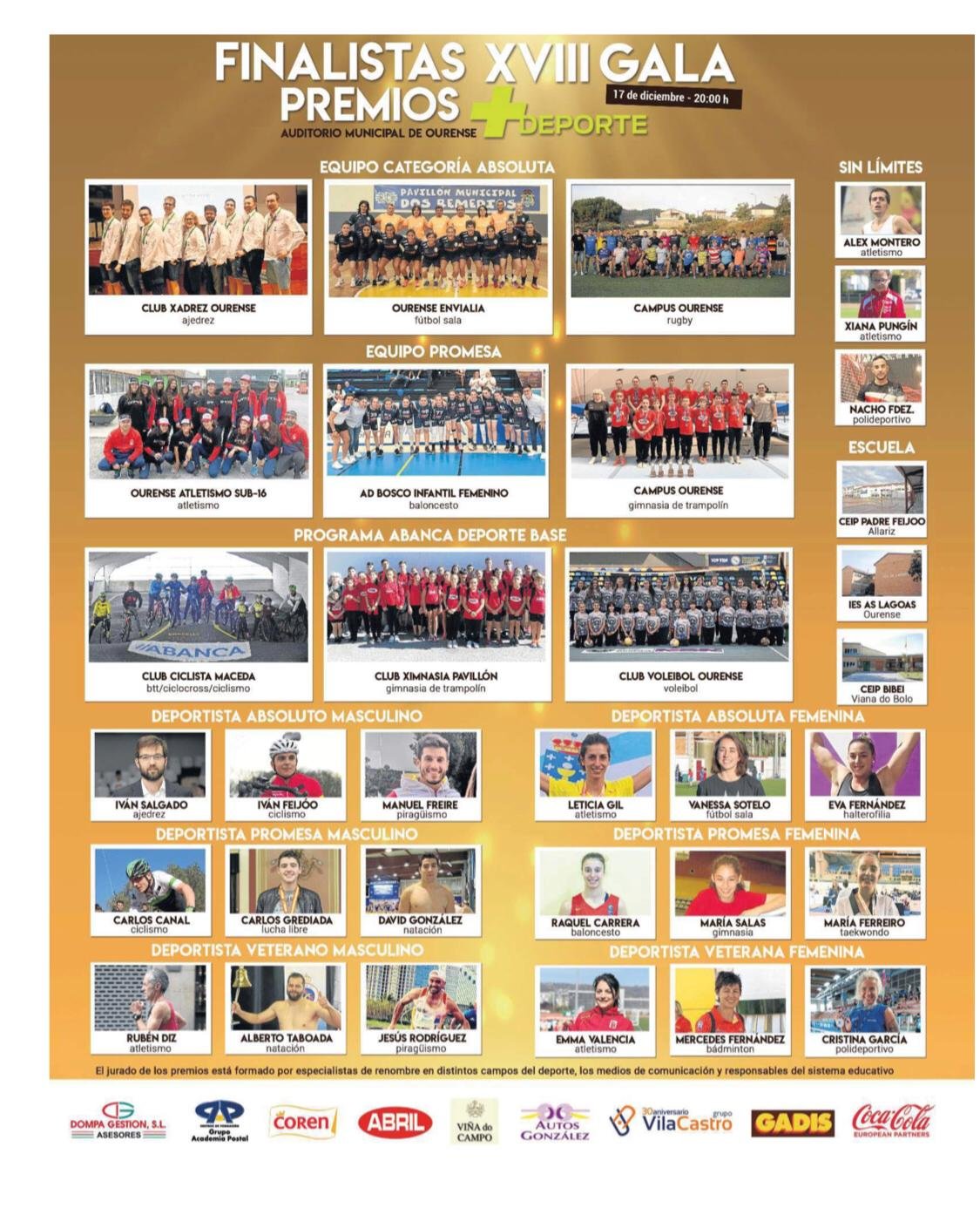 gala mas deporte la region 2019 ourense finalistas